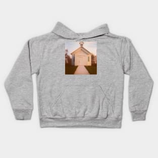 Wisconsin Rural Schoolhouse - Lomography Medium Format Diana F+ Kids Hoodie